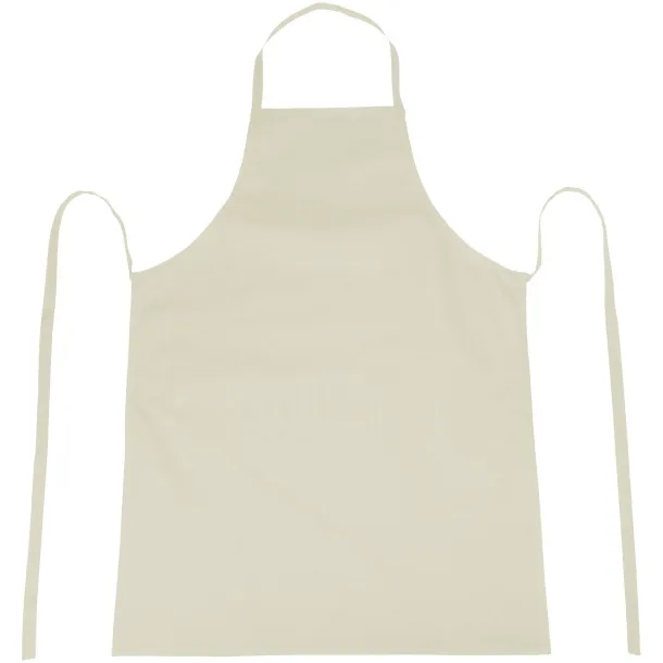 Reeva 100% cotton apron with tie-back closure Khaki