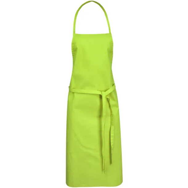 Reeva 100% cotton apron with tie-back closure Lime