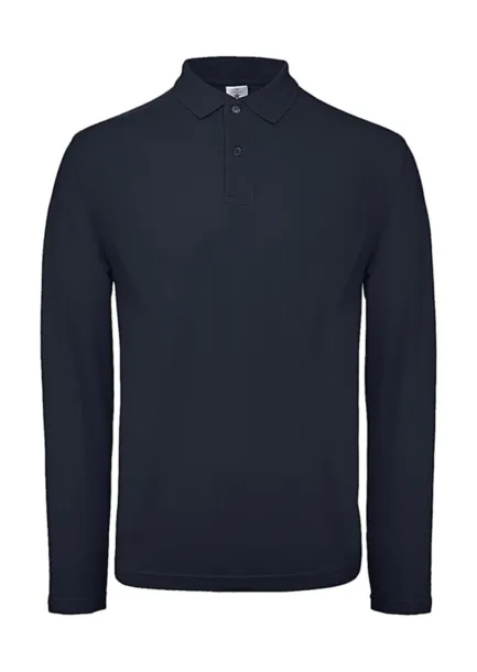  Polo majica dugih rukava, 180 g/m² - B&C Mornarsko plava