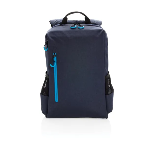  Lima 15" RFID & USB laptop backpack PVC free Navy Blue Blue