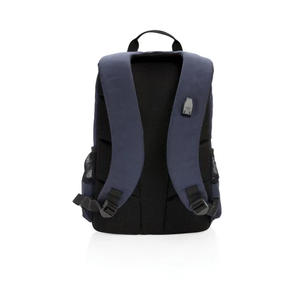  Lima 15" RFID & USB laptop backpack PVC free Navy Blue Blue