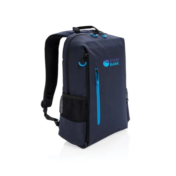  Lima 15" RFID & USB laptop backpack PVC free Navy Blue Blue