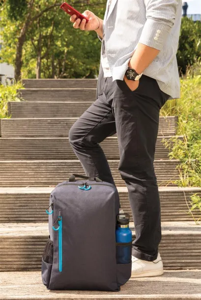  Lima 15" RFID & USB laptop backpack PVC free Navy Blue Blue