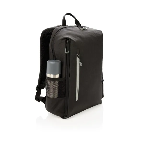  Lima 15" RFID & USB laptop backpack PVC free Black Grey