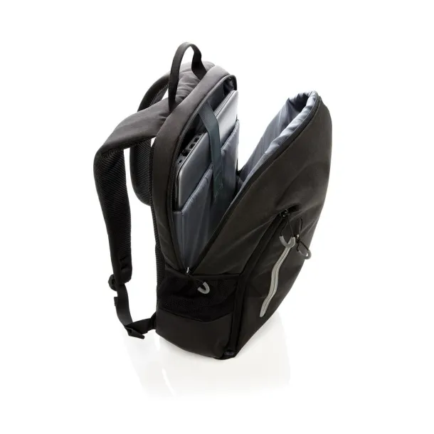  Lima 15" RFID & USB laptop backpack PVC free Black Grey