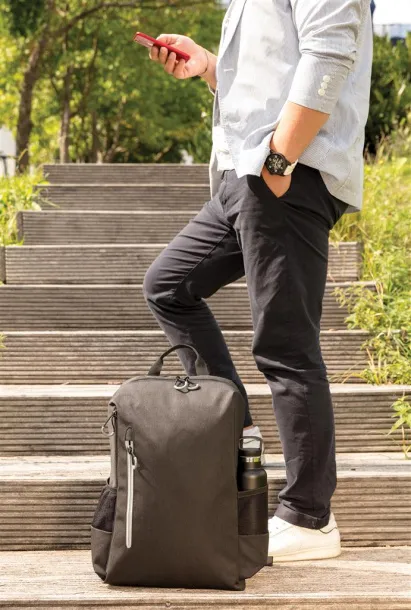  Lima 15" RFID & USB laptop backpack PVC free Black Grey