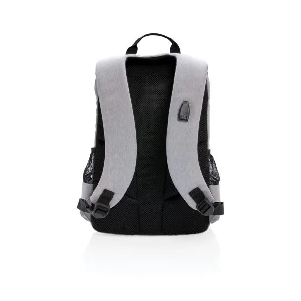  Lima 15" RFID & USB laptop backpack PVC free grey, black Orange