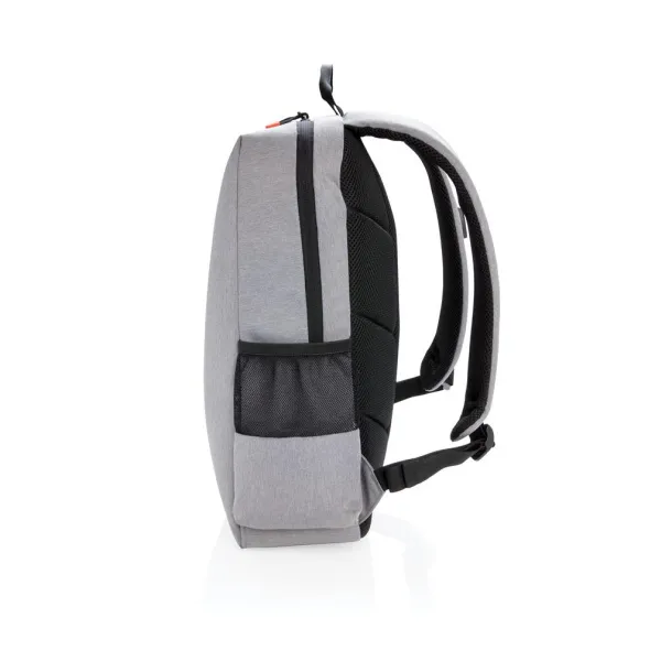  Lima 15" RFID & USB laptop backpack PVC free grey, black Orange