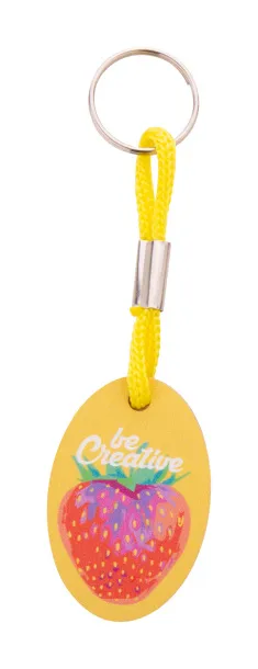 Woody Plus B custom keyring Yellow Natural