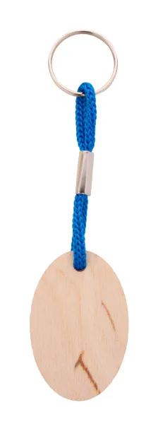 Woody Plus B custom keyring Blue Natural