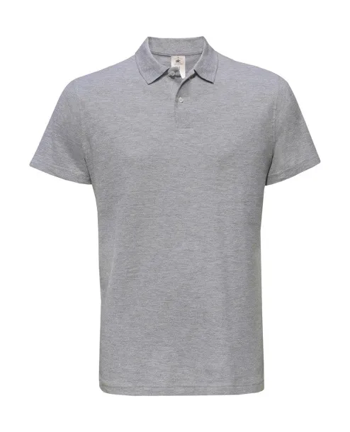  ID.001 Piqué Polo Shirt - B&C Heather Grey