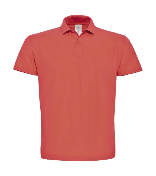  ID.001 Piqué Polo Shirt - B&C Pixel Coral