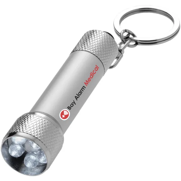 Draco LED keychain light - Bullet Silver