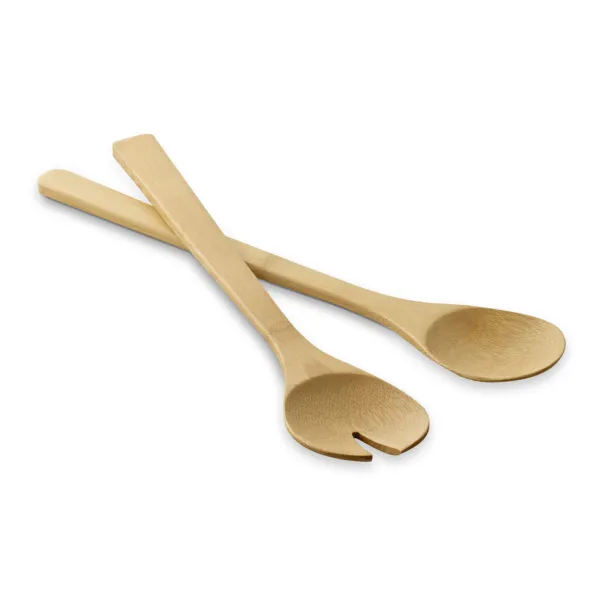 SALVY Set of 2 salad servers Natural