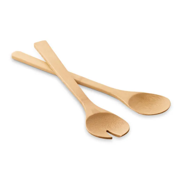 SALVY Set of 2 salad servers Natural