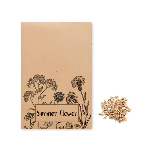 SEEDLOPE Flowers mix seeds in envelope Beige