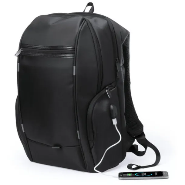  Water resistant 15" laptop backpack black