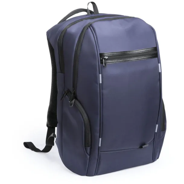  Water resistant 15" laptop backpack navy blue