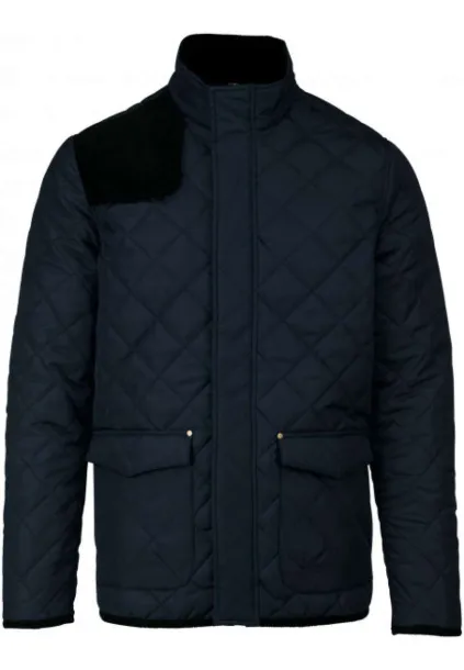  MEN'S QUILTED JACKET - Kariban Navy Black