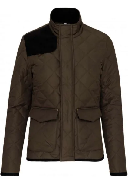  MEN'S QUILTED JACKET - Kariban Mossy Green Black