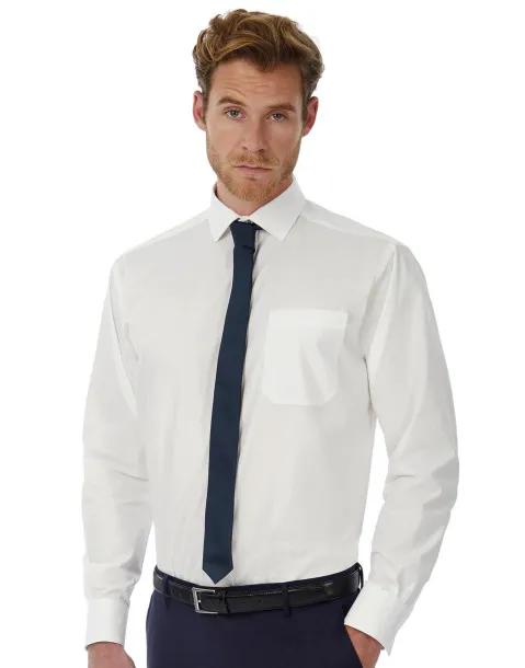  Heritage LSL/men Poplin Shirt - B&C