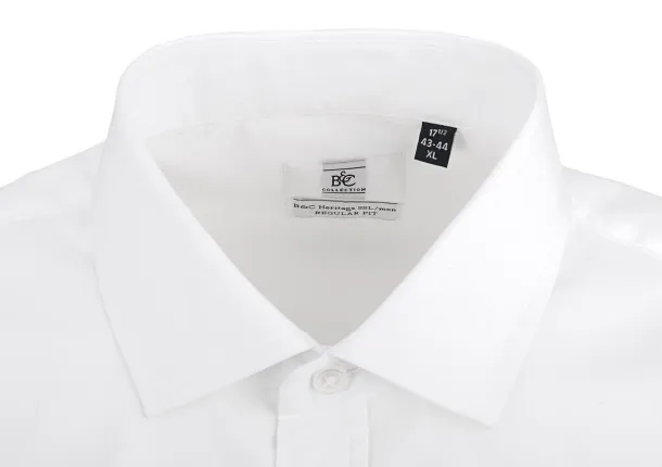  Heritage LSL/men Poplin Shirt - B&C