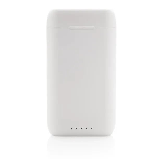 Liberty TWS earbuds with 5.000 mAh powerbank - XD Collection White 