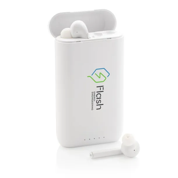Liberty bežične stereo slušalice s prijenosnom baterijom - XD Collection Bijela 