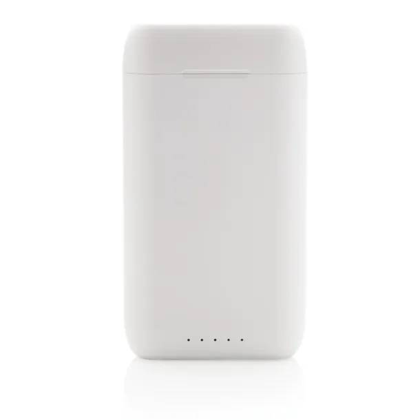 Liberty TWS earbuds with 5.000 mAh powerbank - XD Collection White 