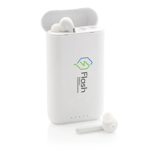 Liberty bežične stereo slušalice s prijenosnom baterijom - XD Collection Bijela 