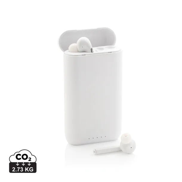 Liberty bežične stereo slušalice s prijenosnom baterijom - XD Collection Bijela 