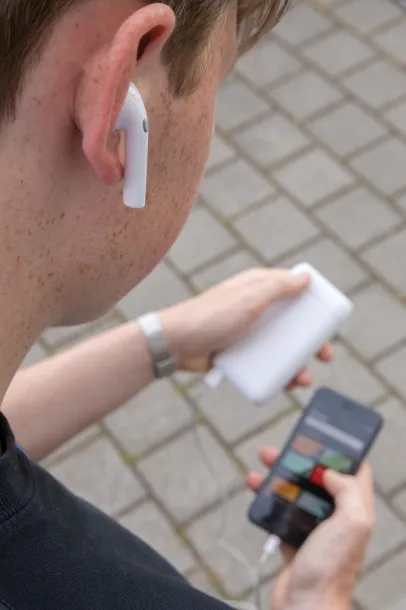 Liberty bežične stereo slušalice s prijenosnom baterijom - XD Collection Bijela 