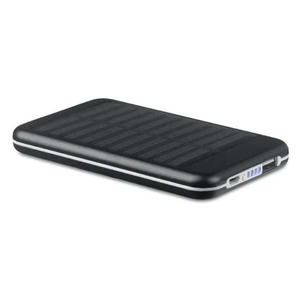 SOLARFLAT solarna prijenosna baterija, 4 000 mAh Crna