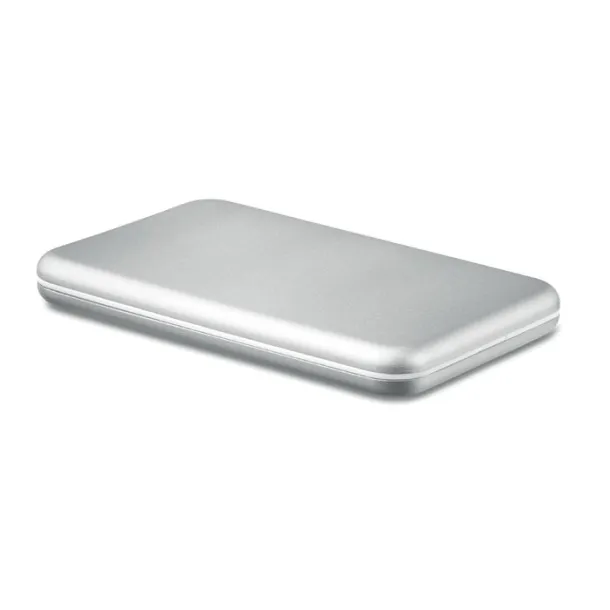 SOLARFLAT 4000 mAH solar powerbank Matt Silver