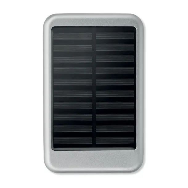 SOLARFLAT solarna prijenosna baterija, 4 000 mAh Mat srebrna