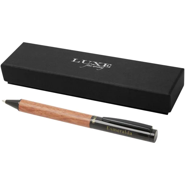 Timbre wood ballpoint pen - Luxe Solid black Brown