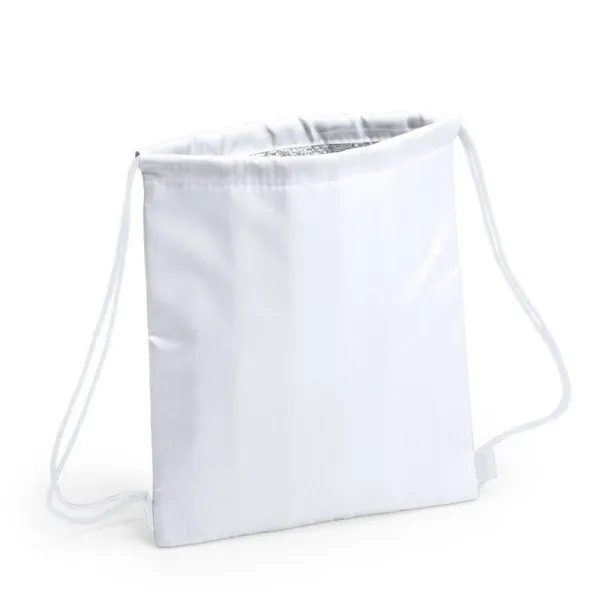  Drawstring cooler bag white