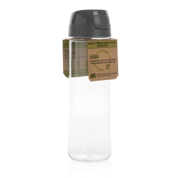  Tritan™ Renew bottle 0,75L Made In EU - XD Collection Grey Transparent