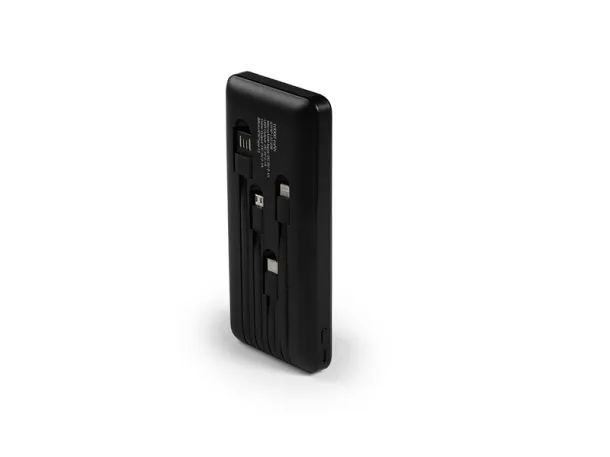 STRIP Prijenosna baterija za mobilne uređaje, 10 000 mAh - PIXO Crna