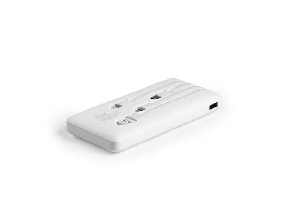 STRIP Prijenosna baterija za mobilne uređaje, 10 000 mAh - PIXO Bijela