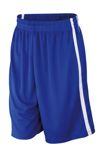  Men's Quick Dry Basketball Shorts - Spiro Royal Bijela