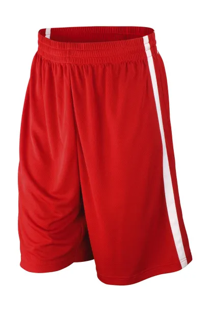  Men's Quick Dry Basketball Shorts - Spiro Crvena Bijela