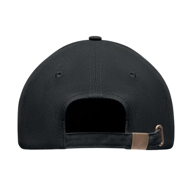 TEKAPO Brushed heavy cotton 6 panel Ba Black Black