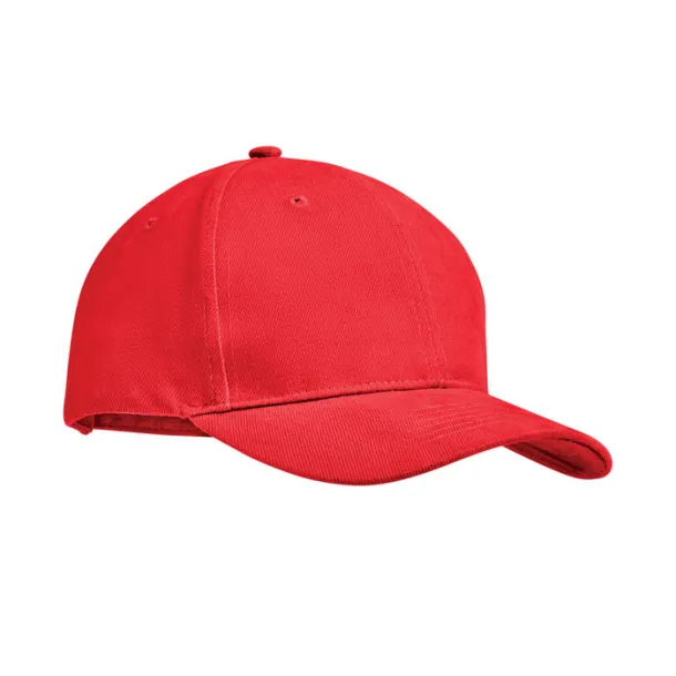 TEKAPO Brushed heavy cotton 6 panel Ba Red