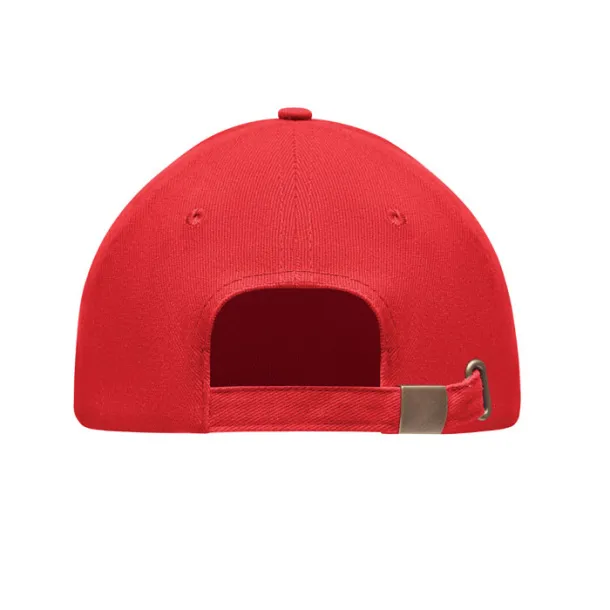 TEKAPO Brushed heavy cotton 6 panel Ba Red