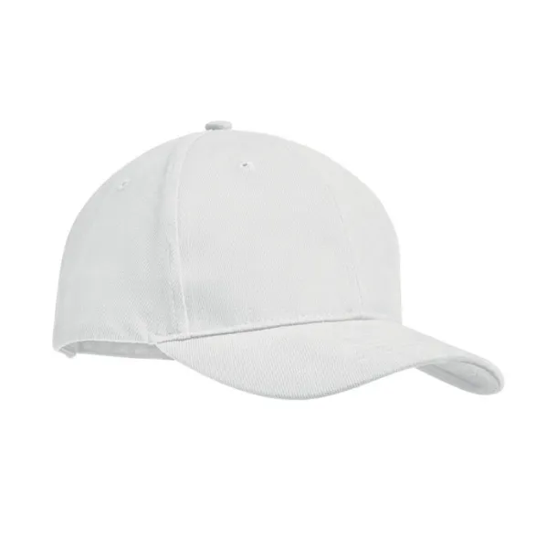 TEKAPO Brushed heavy cotton 6 panel Ba White