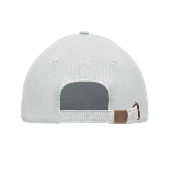 TEKAPO Brushed heavy cotton 6 panel Ba White