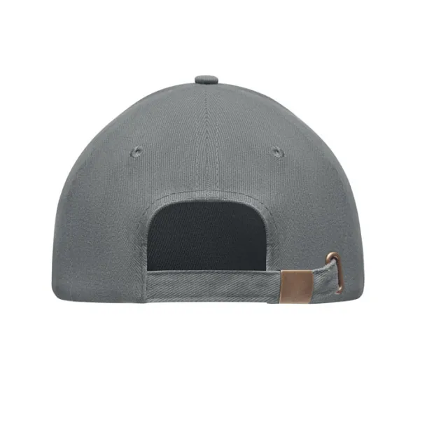 TEKAPO Brushed heavy cotton 6 panel Ba Grey