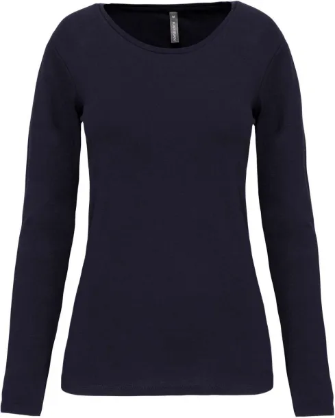  LADIES LONG-SLEEVED CREW NECK T-SHIRT - 160 g/m² - Kariban Navy