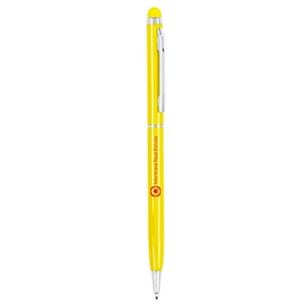  Ball pen, touch pen yellow